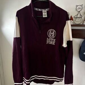 Pink Quarter-Zip Pullover